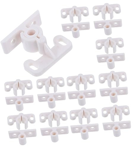 POPETPOP 12piezas Pestillo De Bola Para Puerta De Gabinete De Pestillo De Bola De Plástico Para Muebles Para Puertas Interiores