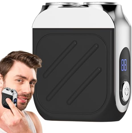 Máquina De Afeitar De Viaje Afeitadora Eléctrica con Pantalla Digital | Afeitadora De Bolsillo Para Hombres para Viajes Casa Ducha Camping Hotel Oficina