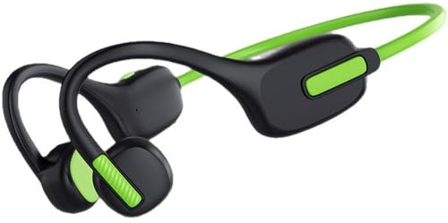 X12 Bone Conduction Wireless Headphones for Kids, Bluetooth 5.3, 8GB Built-in Memory, IPX5 Waterproof, Blue, Open-Ear Design, Volume-Limited (Green/Black)