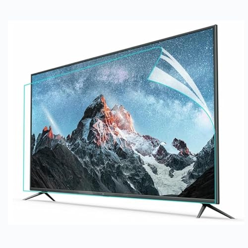 tyfuture Anti-reflets TV Écran Protecteur Mat/dépoli Film Filtre Anti-lumière Bleue Anti-empreintes Digitales Réduit La Fatigue Oculaire pour Téléviseurs LCD, LED, OLED Et HD(75 inch 1645x930mm)