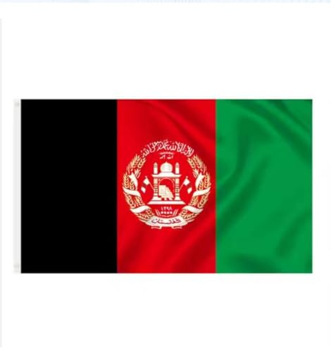 Flagge Afghanistan - 90x150 cm - Afghanische Flagge - Mit Aufhängeringen - Flagge Afghanistan - Jonyx