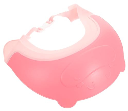 WESIEVYA Bath Hat Hair Washing Shield, Pe Material Shower Cap Adjustable Fit, Prevents Water Entering Ears and Face, for Bath Time Protection