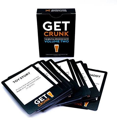 Get Crunk Volume 2 - The Brutal Card Drinking Game for Students, Pre Drinks, Stag & Hen Parties. You will be abused!