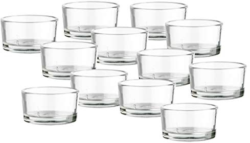 BigDean 12er Set Teelichtgläser - Premium Qualität Made in Germany - Ideal für Teelichter, Kerzen und als Behälter