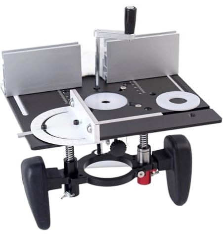 Kit di Sollevamento per fresatrice con Piastra in Alluminio per Motori da 65 mm di Diametro, Tavolo per fresatrice per Lavorazione del Legno, banco da Lavoro, rifinitrice, Macchina per Incisione