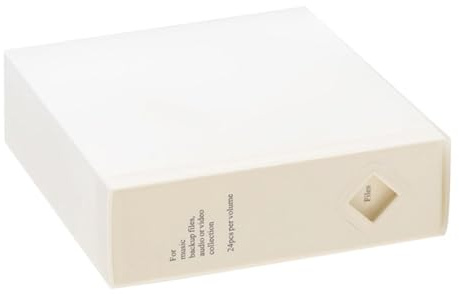 MHADBKH Boîte de rangement pour 24 CD au design efficace pour les amateurs de musique et les familles qui ont besoin d'organiser et de protéger les disques, solution de stockage de CD à domicile