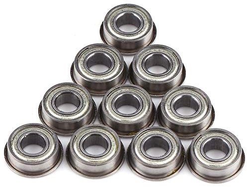 Akozon Cuscinetto a Sfere, 10 pz F686ZZ Cuscinetti a Sfera Miniatura a Doppia Flangia in Acciaio Schermatura 6 * 13 * 5mm