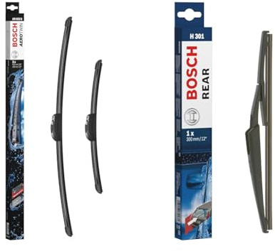 Wischblatt Satz Aerotwin AR653S + Bosch H301 Rear Heckscheiben-Wischer