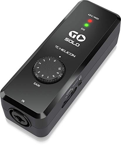 TC Helicon GO SOLO High-Definition Audio/MIDI Interface für Mobilgeräte