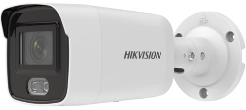 Hikvision DS-2CD2027G2-L(2.8mm) Bullet Überwachungskamera mit 2 Megapixel, professionelle Überwachungskamera, ColorVu Kamera mit farbiger Bildgebund bei Nacht durch weißlicht