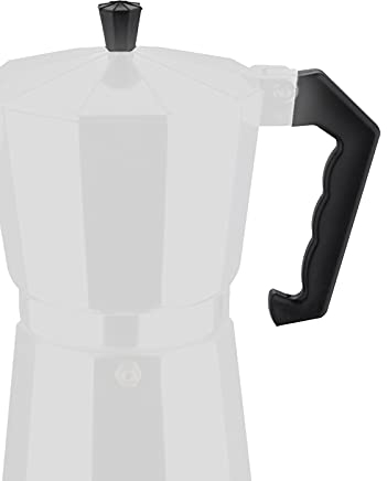 EUROXANTY Ricambio per caffettiera | Manico resistente al calore | Kit di ricambio per macchina da caffè | Con viti | Manico universale | Facile da installare | 1 tazza