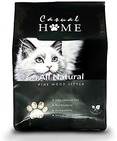 Casual Home 100% Natural Pine Wood Non-Clumping Cat Litter Wood Pellets