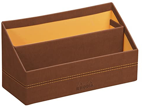 Rhodia 194600C Briefablage 25x10x14cm Kunstleder Kupfer