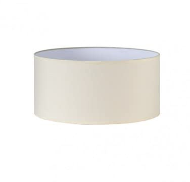 Abat-jour cylindrique Dori E27 beige 45Dx45dx22h Cm Popeline tissu