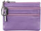Borsa in vera pelle da donna con portachiavi, Lavanda., Taglia unica, Portamonete
