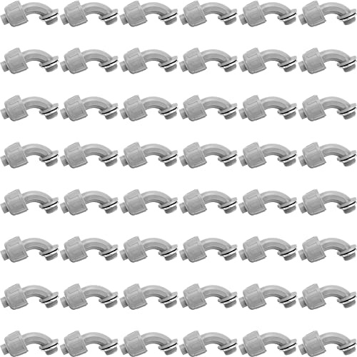 Liquid Tight Connector Flexible Non Metallic Electrical Conduit Connector Fitting 90 Degree Electrical PVC Conduit Fittings for Home Kitchen Bathroom Tube Tool Supplies (48 Pieces, 3/4 Inch)