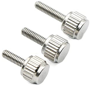 10 Stück M2 M2.5 Straight Grain Rändelschrauben Edelstahl Handgriff Knopfschrauben for Messschieber Länge 4–12 mm (Size : M2.5X6mm)