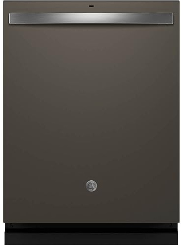 GE 24 in. Slate Top Control Built-in Tall Tub Dishwasher with 3rd Rack, Bottle Jets, 45 dBA GDT670SMVES