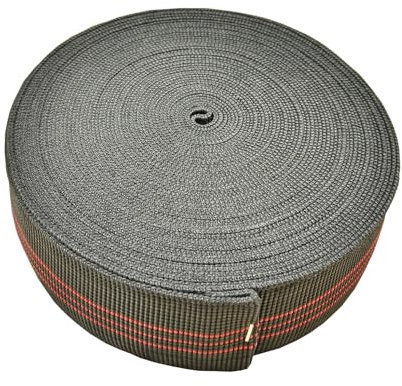 AngYang23 40ft Sofa Elastic Webbing Elasbelt Stretch Latex Band Furniture Repair DIY Upholstery Modification Elasbelt Chair Couch Material Replacement (Red 5cm 10m)