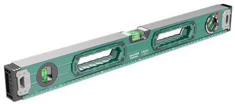 300/600mm Measuring Ruler Magnetic Ruler Metric Scale Ruler 45/90/180 Degree Bubble Ruler Tool