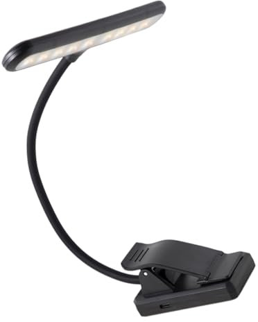 TOYANDONA Clip-lampe Led-klavierlicht Notenlampe Mit Dimmfunktion Wiederaufladbar Für Klavier Und Notenlesen Indoor Und Outdoor Geeignet