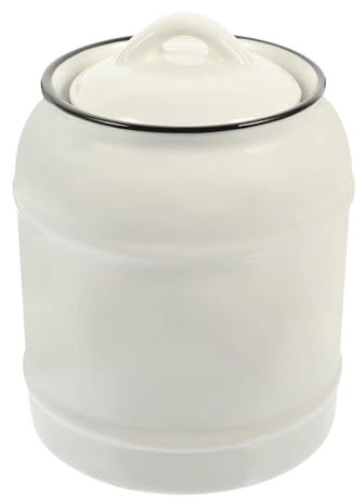 esmen Pot à thé Pot de Stockage en céramique, Porte-Sucre, conteneurs de Stockage de Grains, conteneur de Grains de café, Distributeur de Bonbons, boîte à thé rétro Bocaux de Rangement