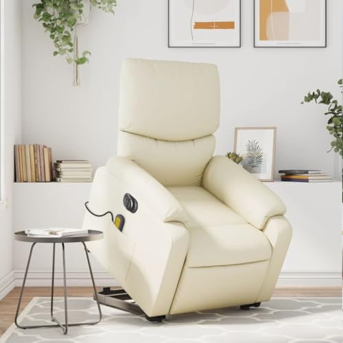 IKAYAA Elektrischer Fernsehsessel Elektrisch Verstellbar mit Aufstehhilfe Massagesessel TV Sessel Wohnzimmer Massagefunktion Relaxsessel mit Liegefunktion Verstellbar Liegesessel Aufstehsessel