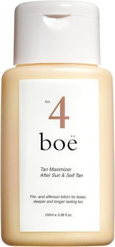 Boë Lotion après-soleil autobronzante pour le corps à l'acide hyaluronique hydratante pour tous les types de peau 100 ml
