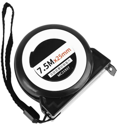 Self Locking, Tape Measure, 7.5mx25mm Measuring Tape with Non Slip, Antisweat, Erosion Resistant Grip, Suitable for Home, Construction Sites, Home Improvement, Furniture Process