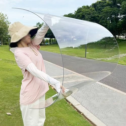 Transparente Polycarbonat-Dachplatte, 1 mm dick, Tageslichtplatte mit UV-Schutz für Gewächshäuser, Carports, Veranden, Transparente, regenfeste Verkleidung (1,22 m x 4 m)