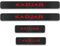 KLHYWEN 4 Piezas Engomada Tiras Umbral Fibra Carbon Coche para REN-Ault KADJAR, Protector De Pedal De Umbral De Puerta CarroceríA DecoracióN Accesorios,Red