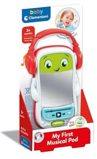 Clementoni Baby Primo Lettore Musicale, Gioco Prima Infanzia 3+ Mesi, Centro attività Interattivo, Gioco Musicale Effetti Luminosi, Sviluppo Psicomotorio e Cognitivo, Lingua Italiana, 17542