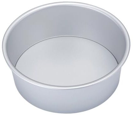 Mobestech Moule à Gâteau en Alliage D'aluminium Rond 8 Pouces 2 Pièces | Surface Lisse, Revêtement Antiadhésif, Fond Amovible, pour Cuisson et Cheesecakes
