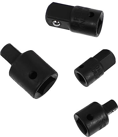 NUOBESTY 4pcs Sleeve Converter Kit Set Socket Adapter Set for Drill Socket Adaptor Single-Head Wrench