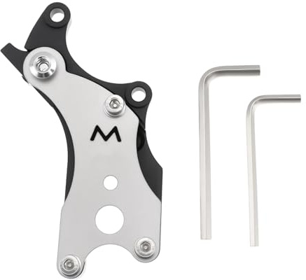 OTOTEC Fahrrad-Scheibenbremsen-Umbauadapter-Konverter-Kit mit 4 Mm 5 Mm Schraubenschlüssel Schwarz