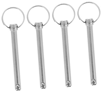Garneck 4Stücke Schnellspannstift Kohlenstoffstahl mit Ring Kugelkupplungsstift für Rostbeständig und Langlebig für Industrie und Elektrogeräte