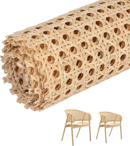 Yitobici Cane Webbing Rattan Roll,Rattan Geflecht,Möbel Wiener Geflecht, Gewebtes Offenes Rattan, für Caning Projekte, Heimdekoration,40 x 100cm