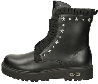 Cult Young Stivaletti Donna, Nero con Stelle, Suola Sintetica, Altezza Tacco 3.5 cm, Plateau 2 cm (nero, regular, Sistema Taglie Calzature EU, Adulto, Numero, Media, 36)