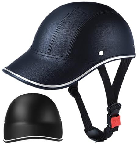 Bemonew Fahrradhelm Sicherheits-Fahrradhelm mit verstellbarem Riemen Sonnenschutz-Scooterhelm Ski- Baseball- und Skatehelme für Erwachsene Schwarz-kariert