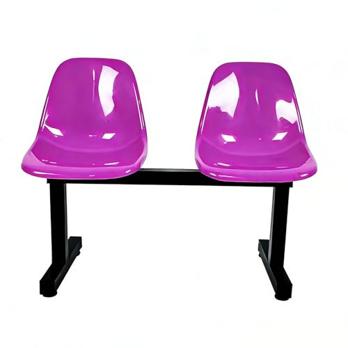 RTTZBOZ Sillas de Espera de 2 Plazas Mobiliario de Oficina Banco y Silla para Visitantes, para Vestíbulos y Recepciones en Clínicas, Aeropuertos(Purple)
