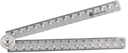 Reglas plegables transparentes, regla de dibujo, regla de matemáticas, longitud de 0 a 30 cm, herramienta para dibujar, dibujar, ingeniería, dibujo