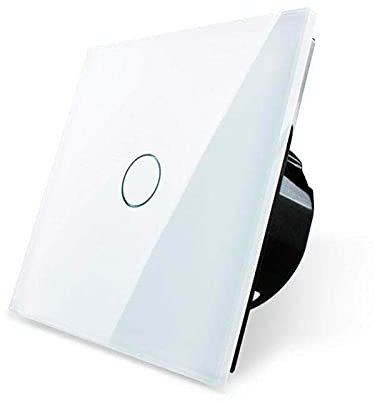LEDBOX Pulsador timbre táctil, frontal blanco