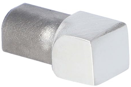 Innenecke für Fliesenschiene, Fliesenprofil, Rundkantenprofil, Edelstahl (V2A) gebürstet, 12,5 mm Höhe