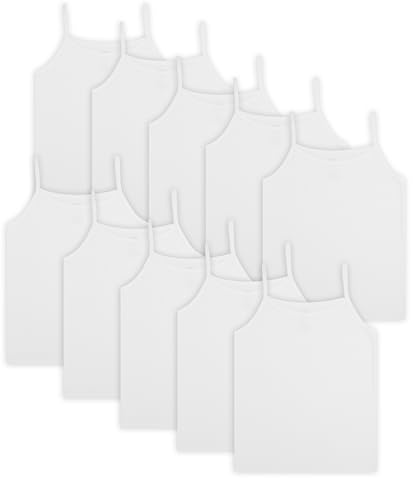 Fruit of the Loom girls Undershirts (Camis & Tanks) (Pack of 10)