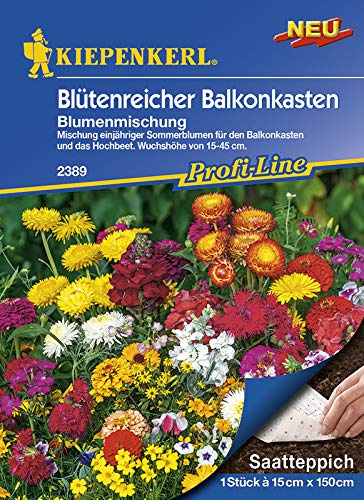 Kiepenkerl 2389 Blumenmischung Blütenreicher Balkonkasten (Saatteppich)