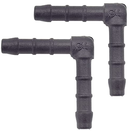 2 x YOU.S Original Schlauchverbinder Zwischenstück RGV Ø 4 mm 90° Winkel - L Form