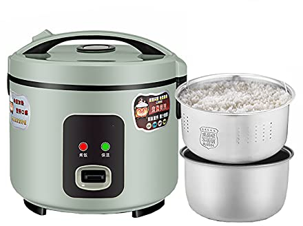 HMTE Cuociriso (2-5L) Cuociriso Antiaderente a Basso Contenuto di zuccheri, separazione della zuppa di Riso, conservazione Intelligente del Calore, per 1-7 Persone (Size : 3L) (3L)