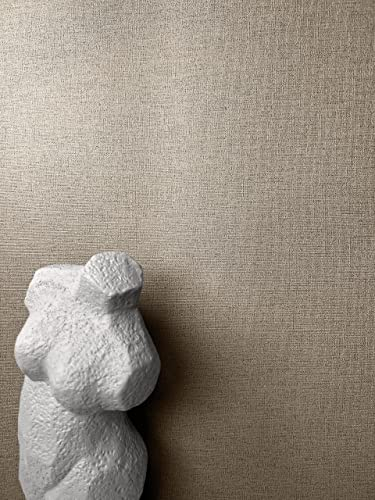 Newroom Tapete Braun Vliestapete Einfarbig - Edle Farben - Uni Struktur Textil-Optik Abwaschbar Modern Unitapete Strukturtapete inkl. Tapezier-Ratgeber