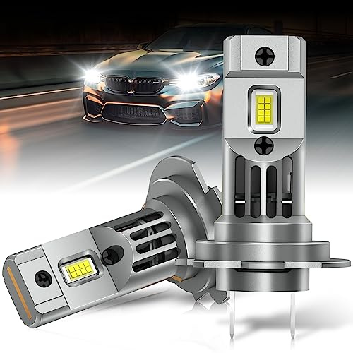 SHINYY Ampoules H7 LED 22000LM 110W, [2025 Nouveau] 6500K Blanc 12V Lampe Led H7 Voiture Phares avec Ventilateur H7 Feux de Croisement Route Lampes, Anti Erreur Canbus, Pulg & Play(Pack de 2)