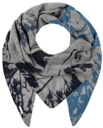 Seeberger Kaschmir Flower Dreiecksschal Wollschal Damenschal Kaschmirschal Damen - Winter Herbst-Winter - One Size grau